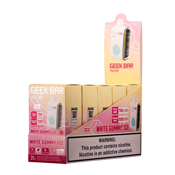 White Gummy Ice Geek Bar Pulse